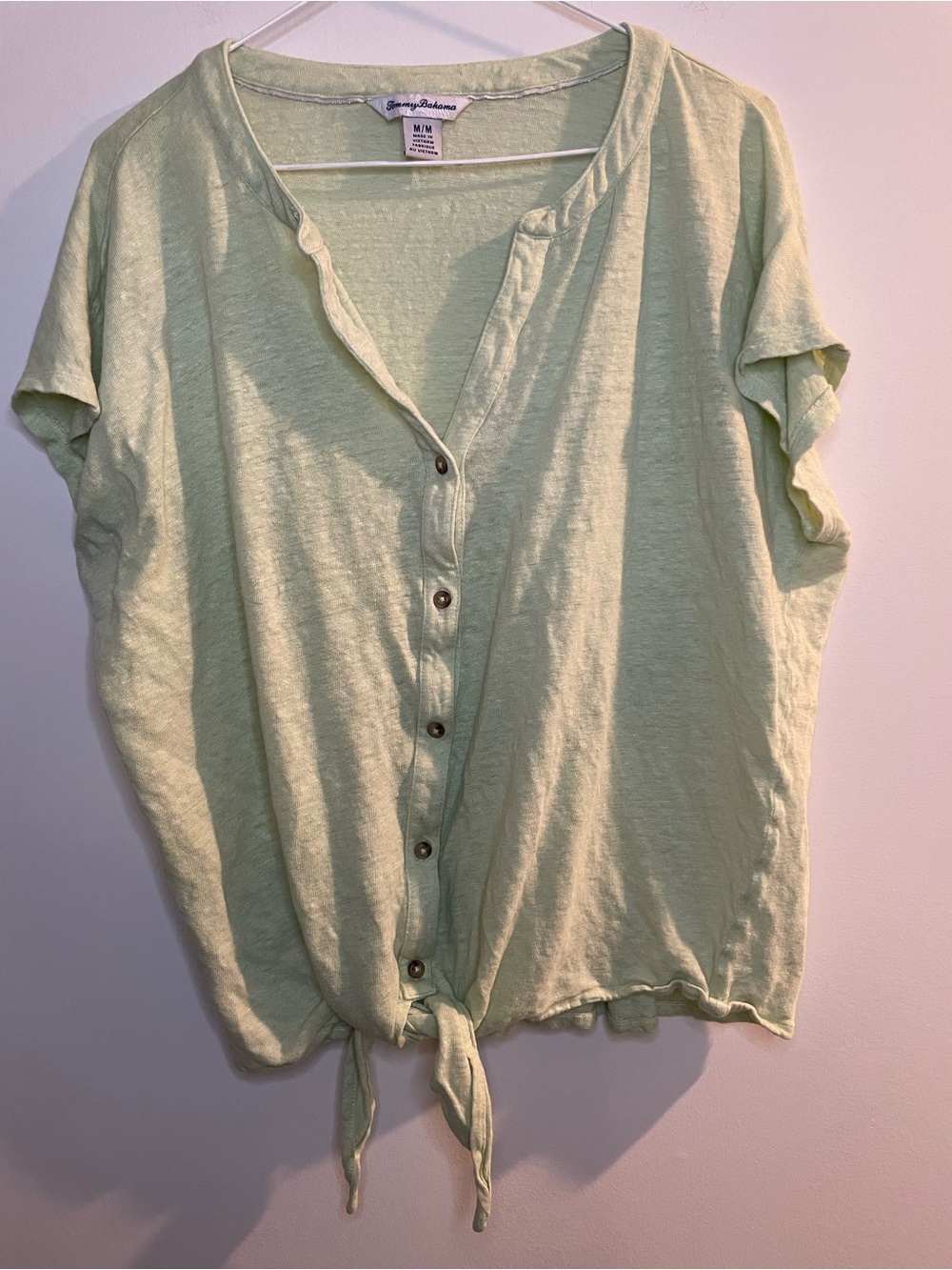Tommy Bahama 100% linen tee M